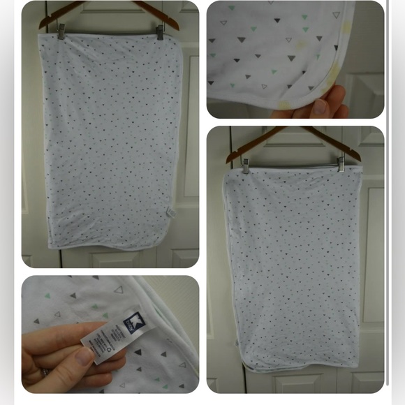 kmart Bedding K Baby Kmart Chevron Triangle Baby Blanket White Gray